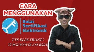 Cara Memasang Tanda Tangan Elektronik Tersertifikasi BsRe [upl. by Eniksre906]