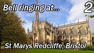 Bell ringing at St Mary Redcliffe Bristol  Part 2 included ringing up the tenor in belfry [upl. by Bueschel83]