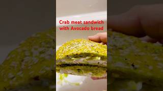 High protein avacado bread sandwichrecipe highprotein crabmeat shorts recipe quickrecipe [upl. by Adnyleb968]