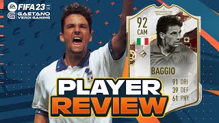 ROBERTO BAGGIO 92  Lohnt sich seine World Cup Icon Karte  FIFA 23 Player Review [upl. by Gelhar]