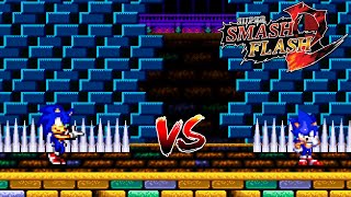 SSF2 Mods Modern Sonic vs Classic Sonic [upl. by Boland539]