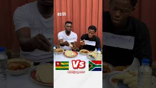 South Africa vs Togo mcjaspertv food Challenge funny nigerianfoodchallenge [upl. by Datnow]