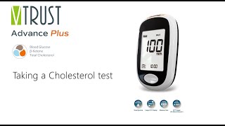 Advance Plus Strips Total Cholesterol Test Operational Tutorial [upl. by Alyhc]