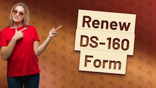 How to renew DS160 [upl. by Natsirt879]