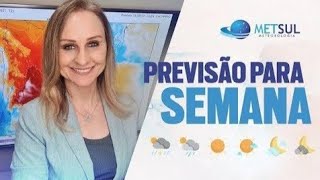 24122023  Previsão do tempo para a semana  METSUL [upl. by Ardnasil]