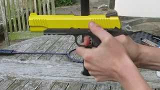 Airsoft Well 1911 GBB Shooting Test Well G194 [upl. by Lovmilla426]