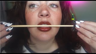 ASMR nibbling amp biting on things intense mouth sounds nibbling amp teeth sounds pencil noms [upl. by Cenac830]