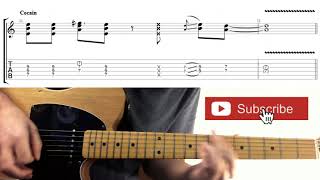 COCAINE Eric Clapton Guitar Lesson Intro Riff Tab [upl. by Zeralda]