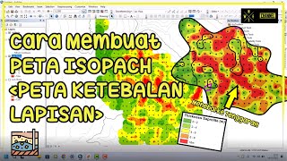 CARA MEMBUAT PETA ISOPACH  HOW TO CREATE ISOPACH MAP [upl. by Oram978]