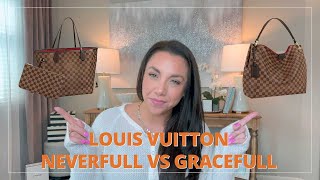 LOUIS VUITTON NEVERFULL MM VS GRACEFUL MM WHICH IS THE ONE TO GET [upl. by Adrell]