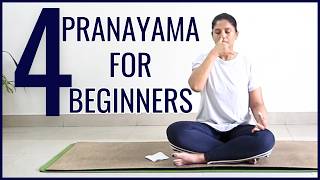 Top 4 Pranayamas for Beginners  20 Min Guided Beginners Pranayama Yoga With Archana Alur [upl. by Gabler]