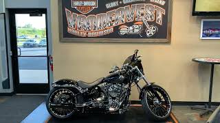 2017 HarleyDavidson Softail Breakout in Vivid BlackFXSB [upl. by Koressa]