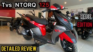 2024 All New TVS ntorq race edition fully detailed review techandreviewbydevesh [upl. by Kcirtemed]