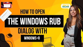 How to open the windows run dialog with windows  R [upl. by Atinihc274]