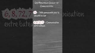 Permis côtier  Les canaux de diffusion à la VHF 📻 [upl. by Yadrahs]