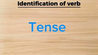 Identification of parts of speech  Identification of verb [upl. by Cran308]