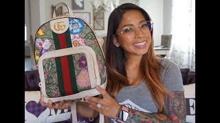 Gucci Ophidia Small Backpack Review MOD shots and What fits [upl. by Rennane]