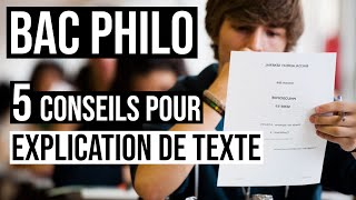 BAC PHILO  5 conseils pour ne pas rater son EXPLICATION DE TEXTE [upl. by Liederman]