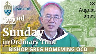 Catholic Mass Today 22nd Sunday in Ordinary Time 28 Aug 2022 Bishop Greg Homeming Lismore Australia [upl. by Yruj]