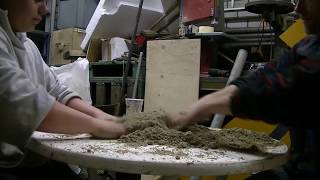 Making greensand for backyardcasting  DIY  tools [upl. by Nnylorac818]