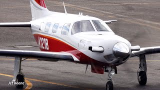 Piper PA46500TP Malibu Meridian M500 Turboprop Light Plane Landing amp Takeoff  Kohnan Aerodrome [upl. by Alek]