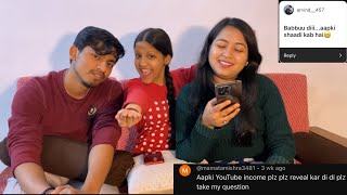 Babbu ki shaadi kab haii😍 YouTube incomeQampA❤️ [upl. by Kristopher]