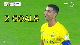 Cristiano Ronaldo 2 AMAZING GOALS vs Al Akhdoud 24112023 HD [upl. by Esilahc]