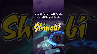 Diferenças dos personagena de Shinobi [upl. by Bassett]