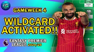 FPL GW4 WILDCARD TEAM  FIRST WILDCARD DRAFT  Fantasy Premier League 202425 [upl. by Hoshi]