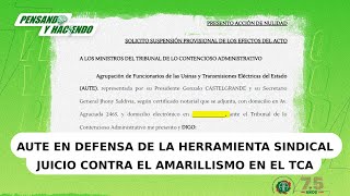 AUTE en juicio contra el amarillismo en el TCA [upl. by Arikal]