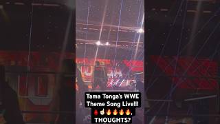 Tama Tonga’s WWE Theme Song Live 🩸☝🏻🔥🔥🔥🔥 THOUGHTS theme song wwe live smackdown [upl. by Onitsirc]