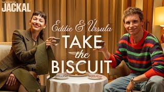 Eddie Redmayne Teaches Úrsula Corberó the Art of Eating a Jaffa Cake  The Day of the Jackal [upl. by Annaek]