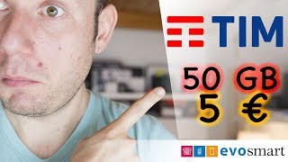 OFFERTA BOMBA TIM ABBATTE ILIAD e NON SOLO con 50 GB A SOLI 5€ [upl. by Reitrac]