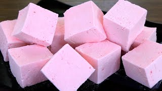 Easy Homemade Marshmallows  How to make Marshmallow recipe without Corn Syrup [upl. by Llebiram20]