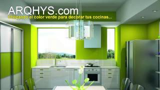 Decorando tu cocina de color verde [upl. by Naus]