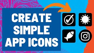 How I Create App Icons Using Affinity Designer 2 for iPad and The Noun Project [upl. by Demahom]