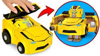 El SamBot hace su propio Transformer de cartón  Bumblebee [upl. by Eixor]