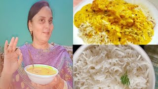 dhaba style kadhi chawal chawal unique tadke ke 👍 [upl. by Ninahs]