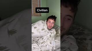 Civilians VS Veterans Sleeping shorts [upl. by Lathrope]