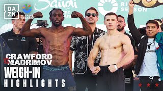 Weigh In Highlights  Riyadh Season Card Feat Terence Crawford vs Israil Madrimov [upl. by Rasure]