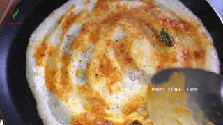 How to Make ERRA KARAM DOSA Recipe  Very Spicy BREAKFAST Kadapa Karam Dose  STREET FOOD 😋💯💲🇮🇳 [upl. by Witt]