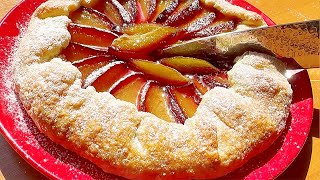 FRENCH GALETTE Fast plum pieFrench galeta Simple recipe [upl. by Feodora]