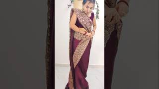 Perfect mermaid style saree draping stepsday 30365 sareedrapings fashion [upl. by Lunt]