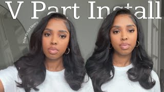 Side Part Quick Weave Install with Layers amp Curls Detailed Beginner Friendly  Natural Hairstyles [upl. by Rosio]