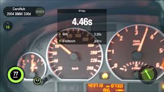 BMW 330d E46 204HP280HP  Acceleration 0  100 kmh DRAGY [upl. by Jasisa]