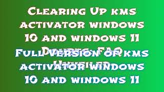 Easy Steps to Install kms activator windows 1011 2024 A Quick Tutorial [upl. by Ayatal]