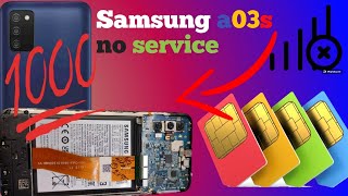 Samsung a03s no service samsung a03s no network problem Akashtechnical8 [upl. by Joya323]