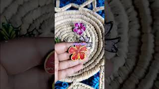 Hand painted ring। handmade jewelry। jewellery ideas। Unique jewellery designs। handmadejewelery [upl. by Ardy]