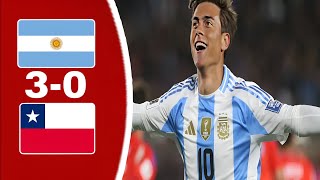 Argentina vs Chile 30 Extended Highlights amp All Goals 2024 [upl. by Dino]