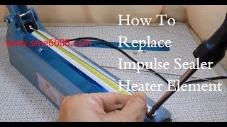 Disassemble impulse sealer replace heater element wire telfon belt [upl. by Aubrie290]